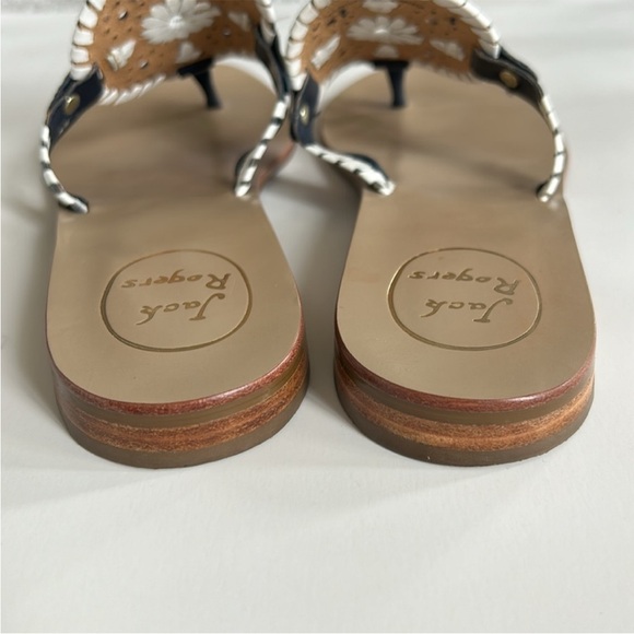 Jack Rogers Georgica Sandal in Midnight/White - Picture 7 of 9